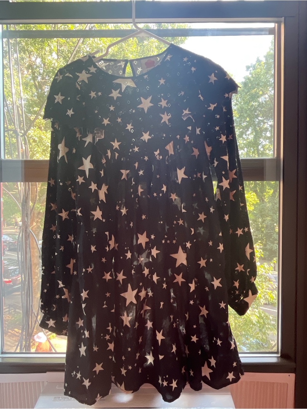 FARM Rio Stardust Mini Dress with White Star Print - Picture 2 of 8